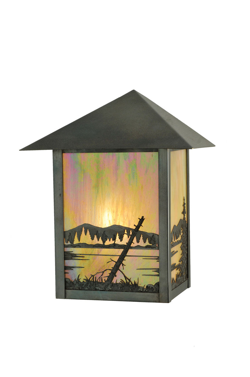 Meyda Tiffany 111010 One Light Wall Sconce, Craftsman Brown