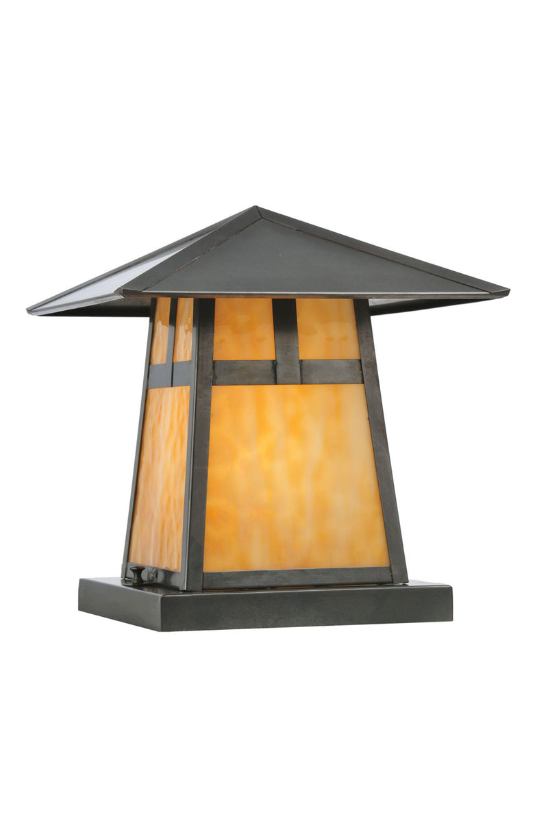 Meyda Tiffany 111022 One Light Pier Mount, Craftsman Brown