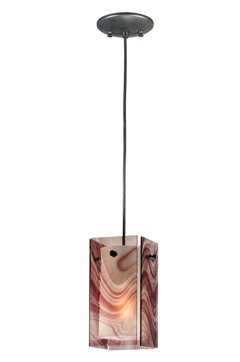 Meyda Tiffany 111277 One Light Mini Pendant, Dark Roast