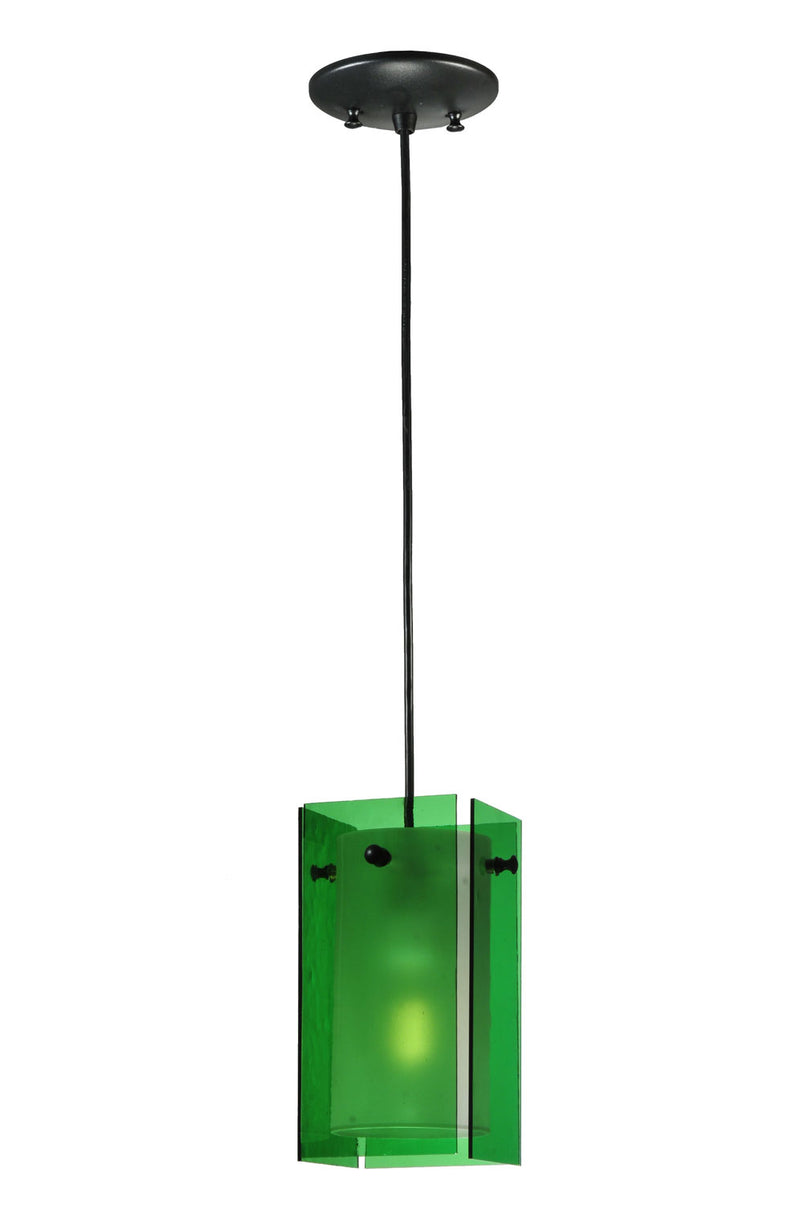 Meyda Tiffany 111285 One Light Mini Pendant, Green