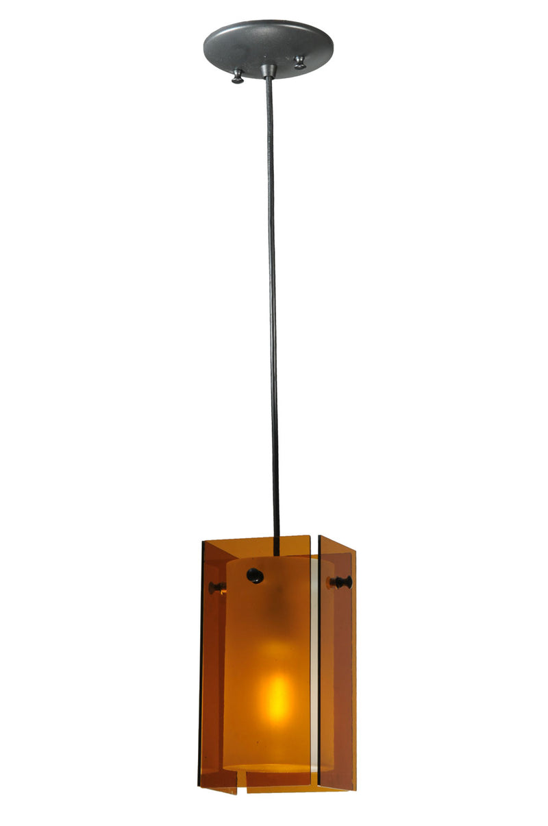 Meyda Tiffany 111293 One Light Mini Pendant, Medium Amber
