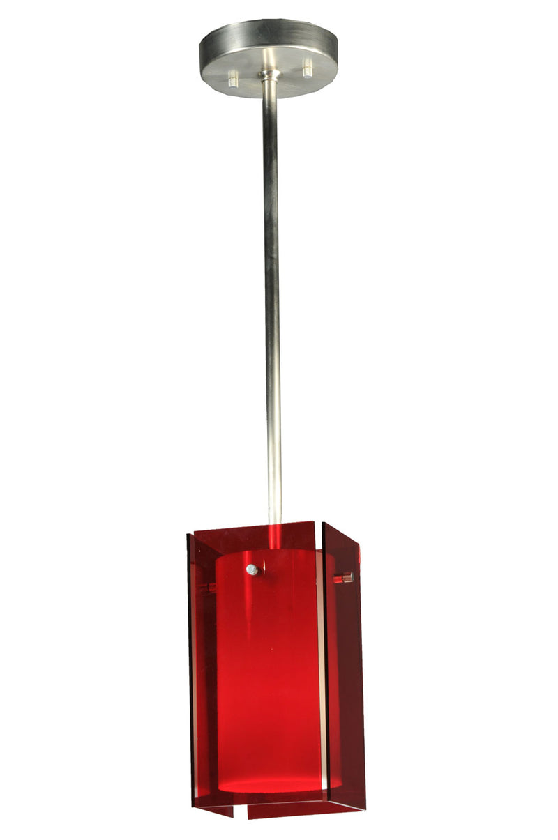 Meyda Tiffany 111381 One Light Mini Pendant, Red