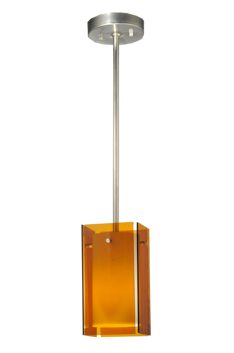Meyda Tiffany 111382 One Light Mini Pendant, Medium Amber