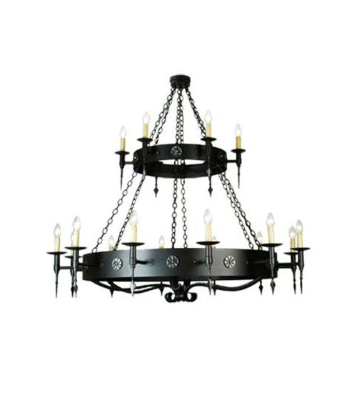 Meyda Tiffany 111559 18 Light Chandelier, Dark Roast