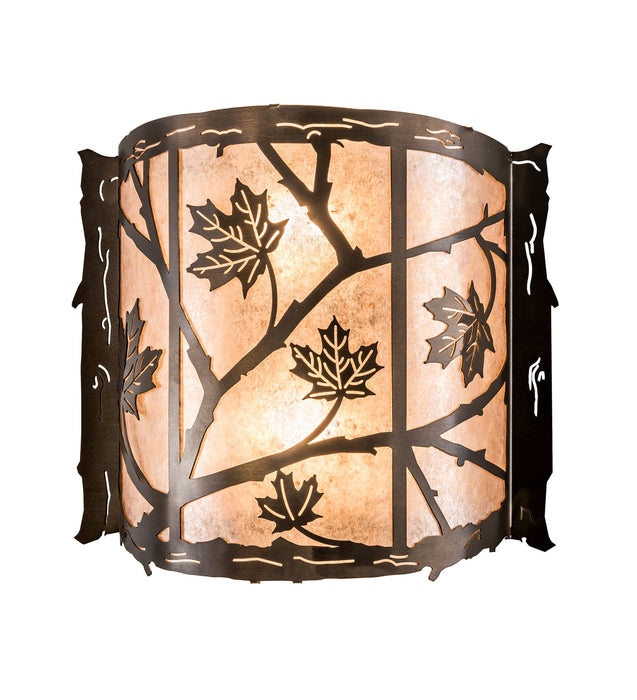 Meyda Tiffany 111643 Two Light Wall Sconce, Antique Copper
