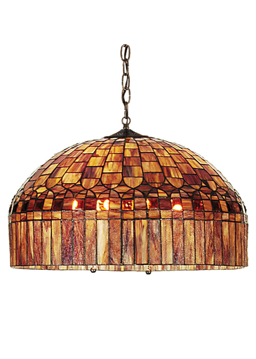 Meyda Tiffany 111695 Six Light Pendant, Mahogany Bronze
