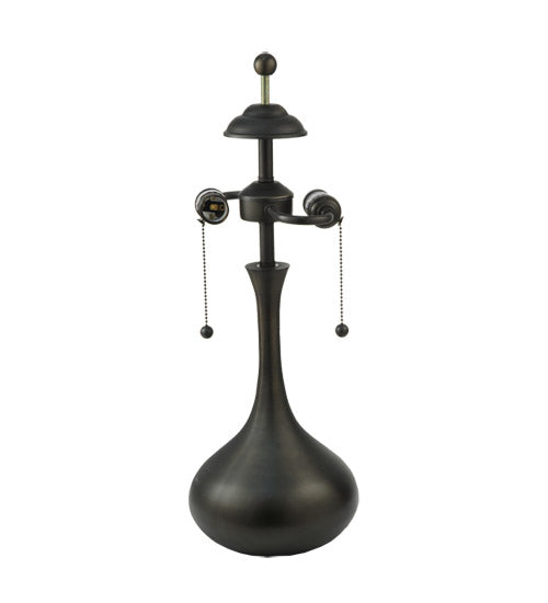 Meyda Tiffany 15648 Two Light Table Base, Craftsman Brown