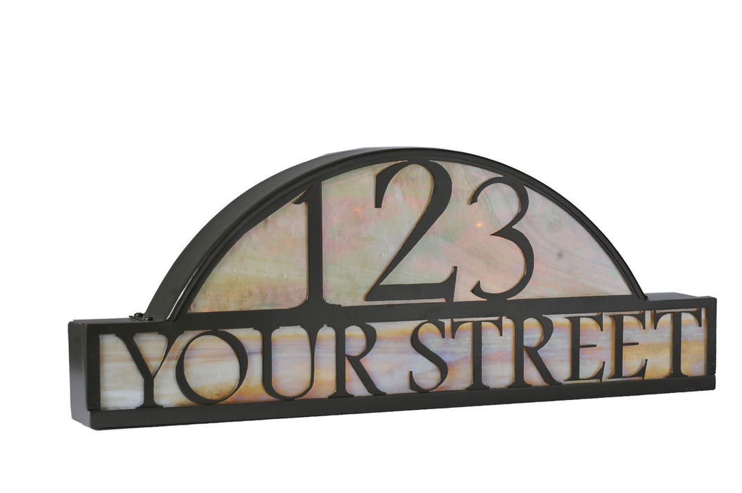 Meyda Tiffany 18598 Address Sign, Timeless Bronze