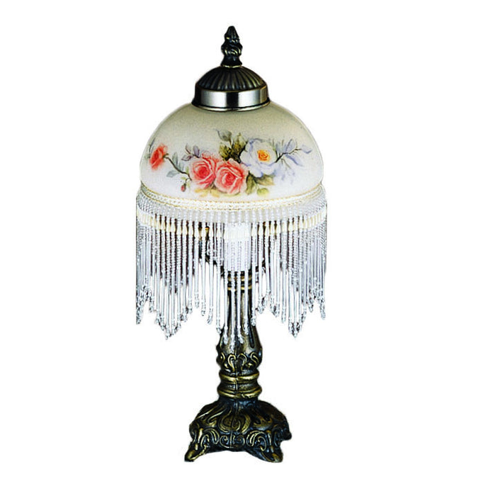 Meyda Tiffany 21191 One Light Mini Lamp, Wrought Iron