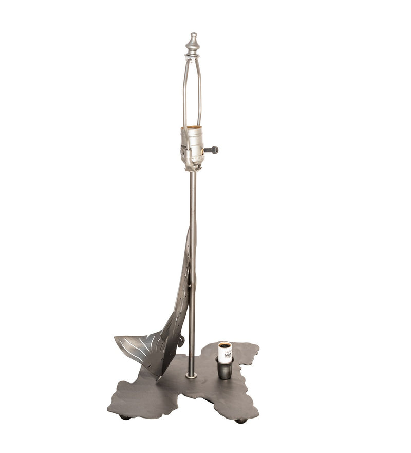 Meyda Tiffany 23526 Two Light Table Base Hardware, Industrial Steel