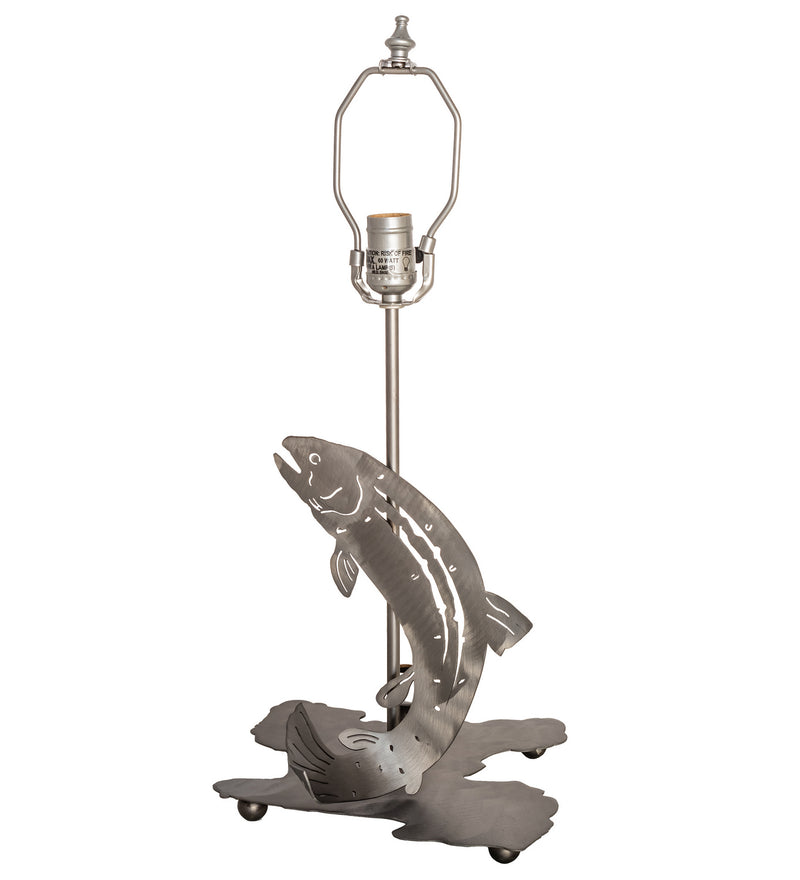 Meyda Tiffany 23526 Two Light Table Base Hardware, Industrial Steel