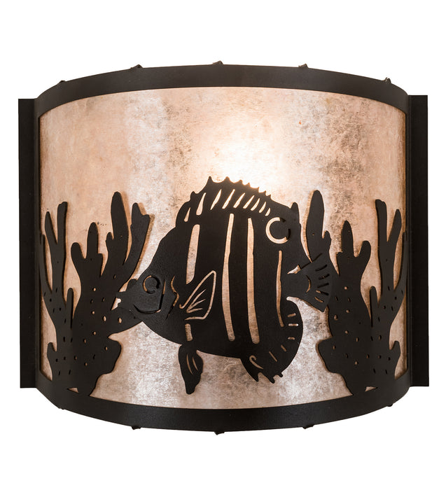 Meyda Tiffany 23825 One Light Wall Sconce, Textured Black