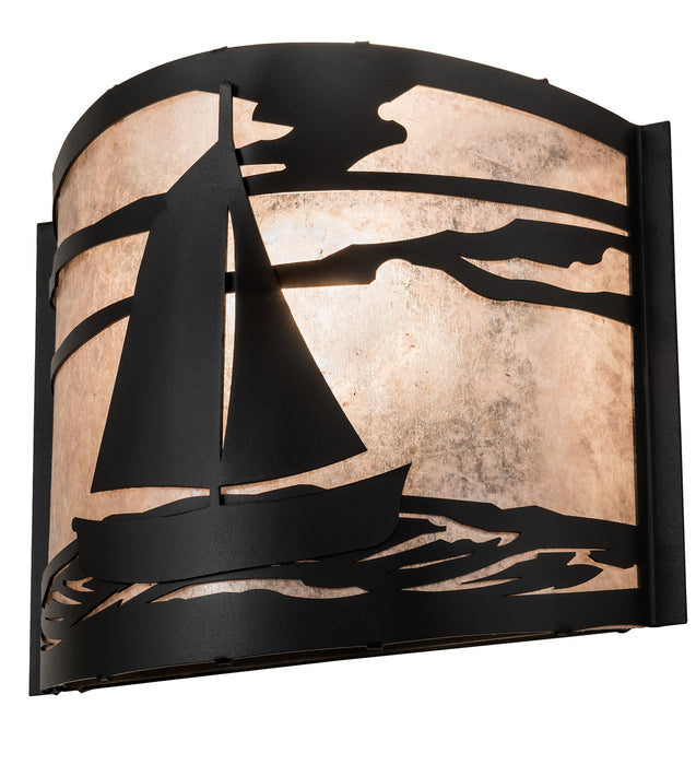 Meyda Tiffany 23829 One Light Wall Sconce, Textured Black