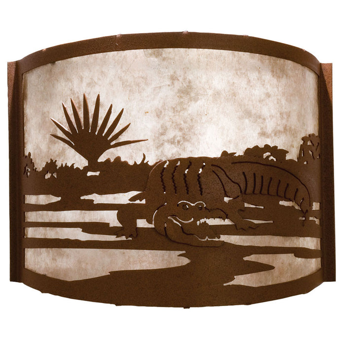 Meyda Tiffany 23832 One Light Wall Sconce, Rust