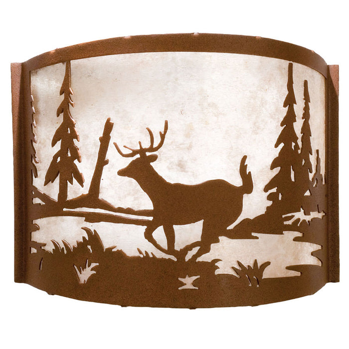Meyda Tiffany 23833 One Light Wall Sconce, Rust
