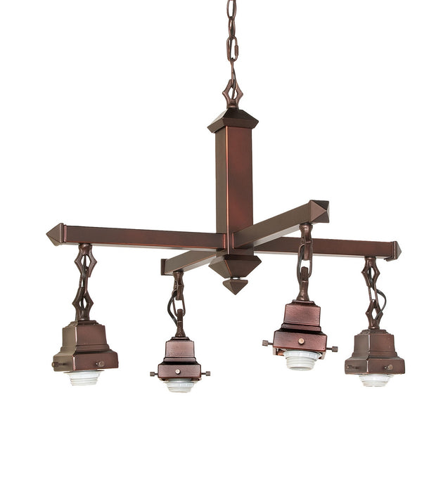 Meyda Tiffany 24264 Four Light Chandelier Hardware, Mahogany Bronze