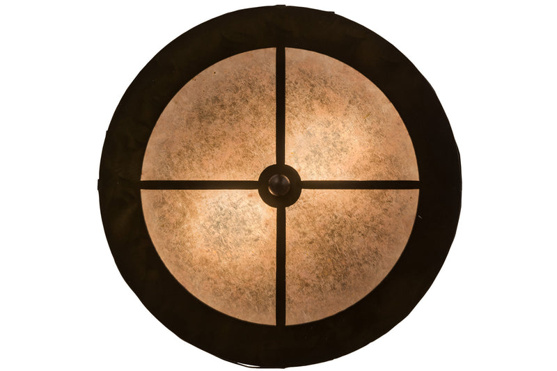 Meyda Tiffany 24467 Two Light Flushmount, Antique Copper
