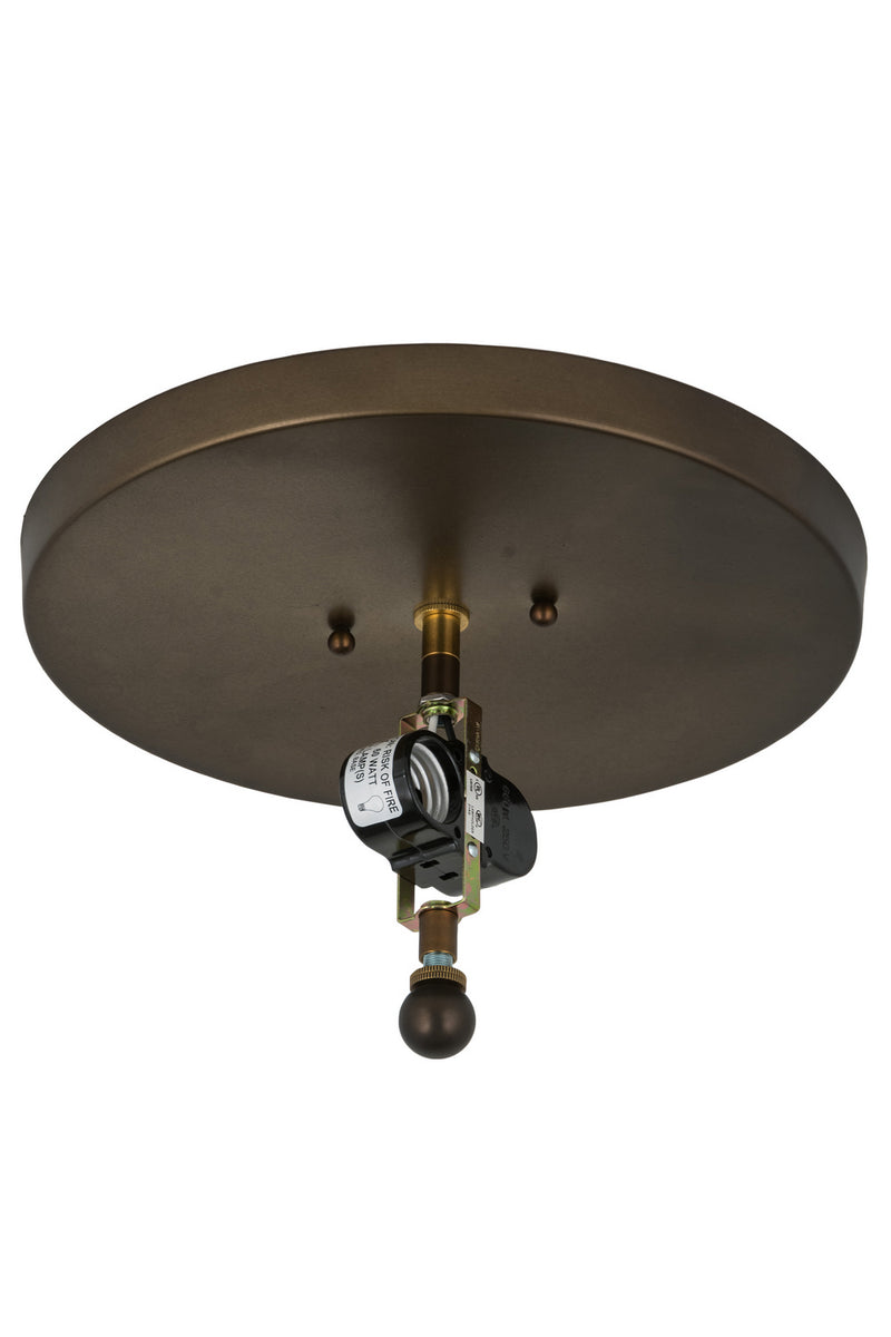 Meyda Tiffany 24467 Two Light Flushmount, Antique Copper