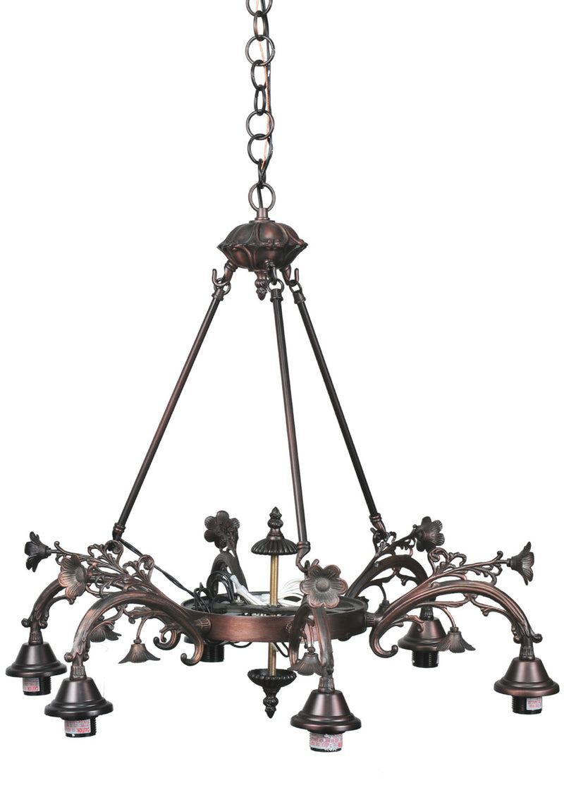 Meyda Tiffany 26181 Eight Light Chandelier, Mahogany Bronze
