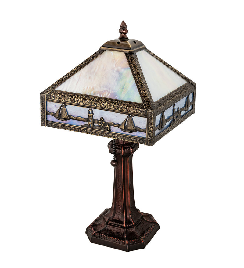 Meyda Tiffany 26836 One Light Accent Lamp, Craftsman Brown