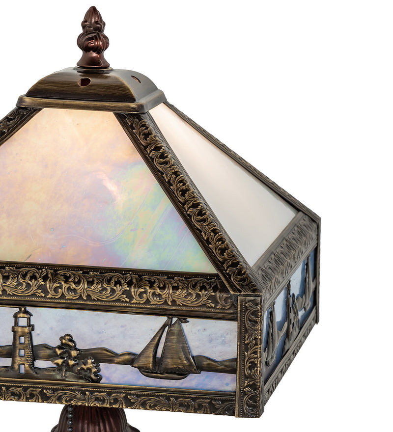 Meyda Tiffany 26836 One Light Accent Lamp, Craftsman Brown