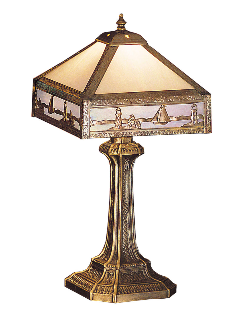 Meyda Tiffany 26836 One Light Accent Lamp, Craftsman Brown