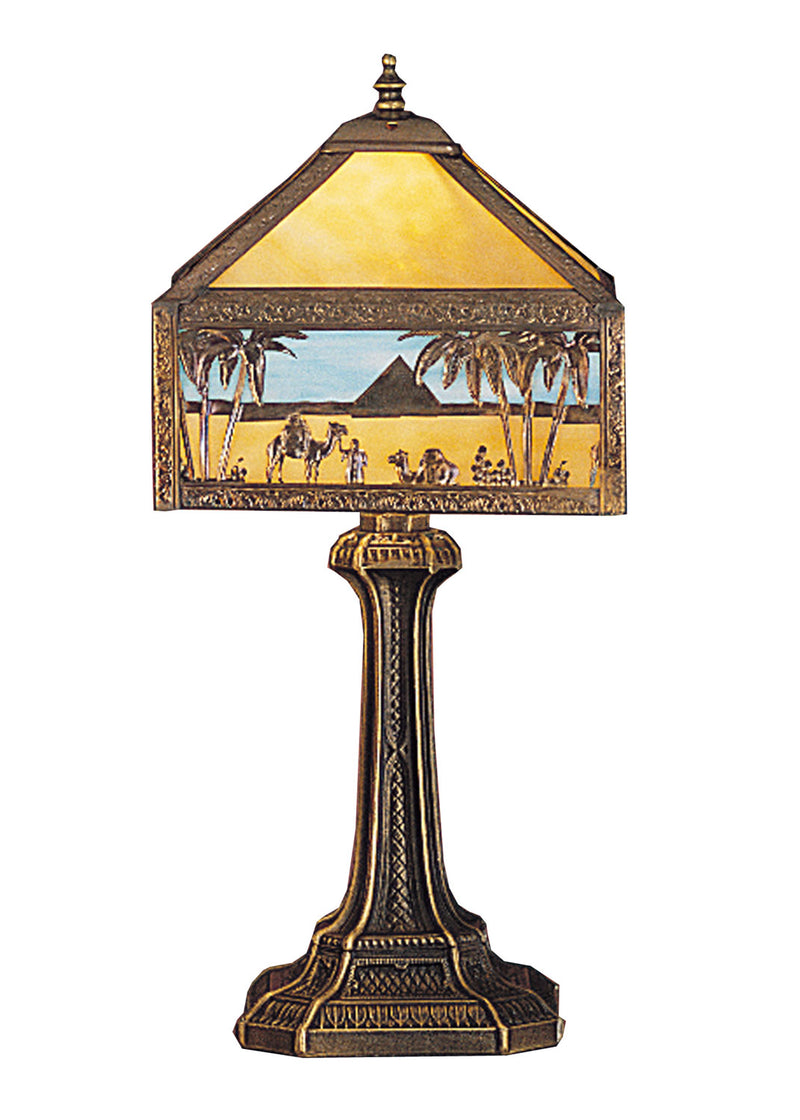 Meyda Tiffany 26839 One Light Accent Lamp, Beige Lt Blue