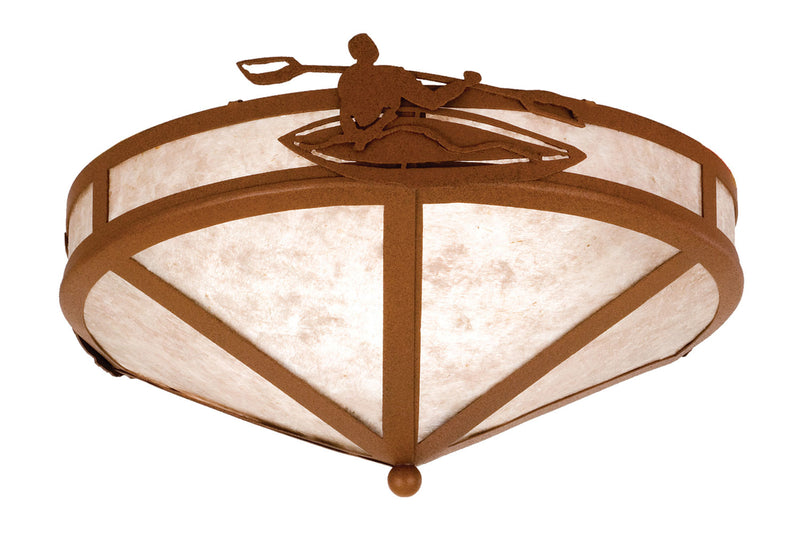 Meyda Tiffany 26874 Two Light Flushmount, Rust