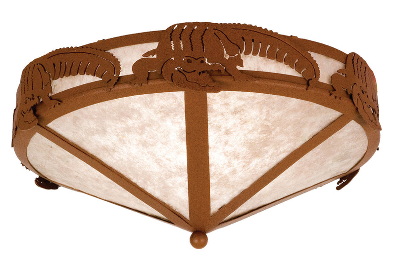 Meyda Tiffany 26876 Two Light Flushmount, Rust