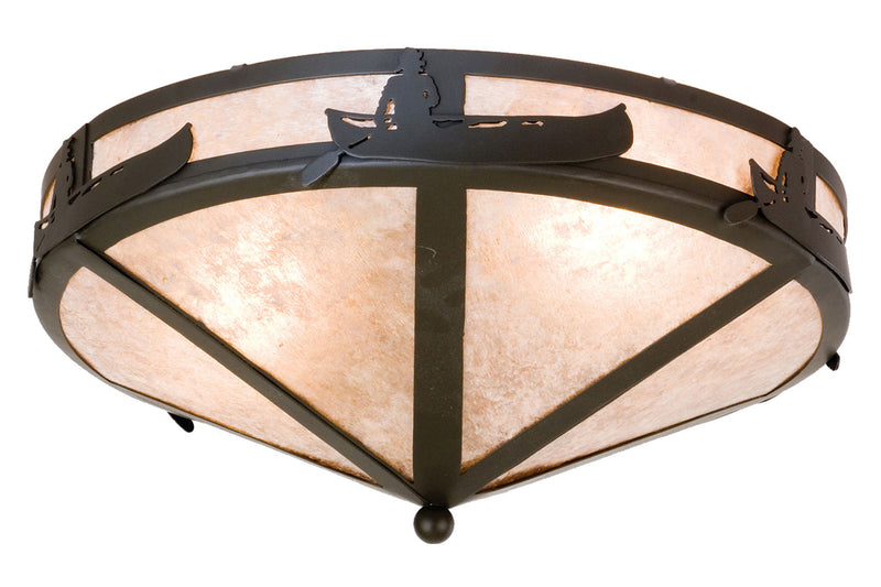 Meyda Tiffany 26880 Two Light Flushmount, Timeless Bronze
