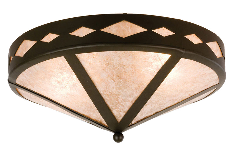 Meyda Tiffany 26881 Two Light Flushmount, Timeless Bronze