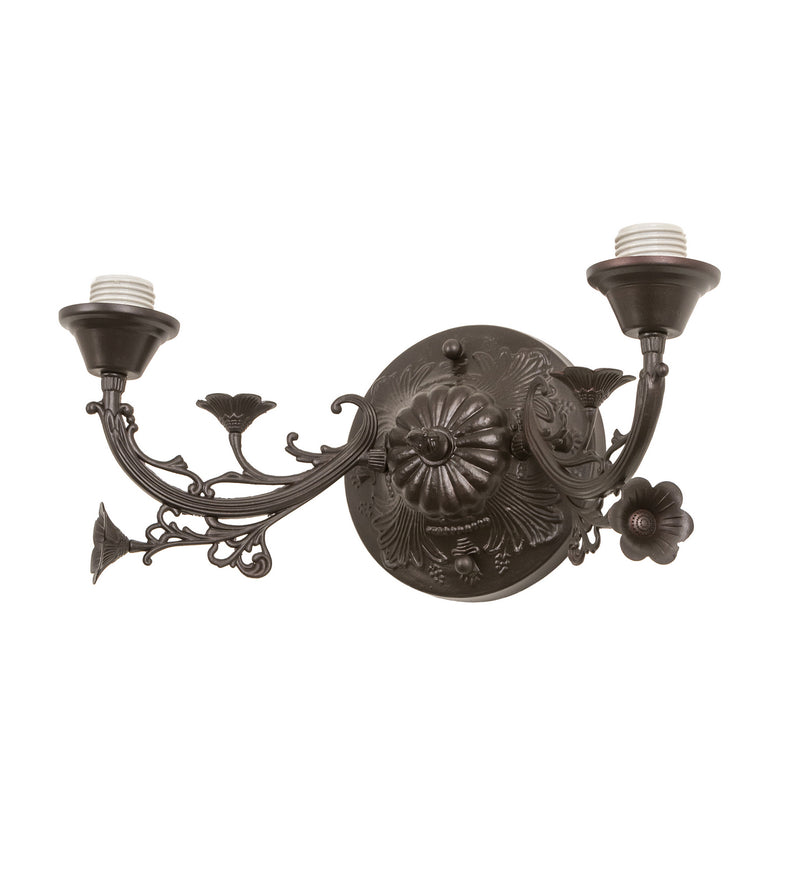 Meyda Tiffany 27061 Two Light Wall Sconce Hardware, Mahogany Bronze