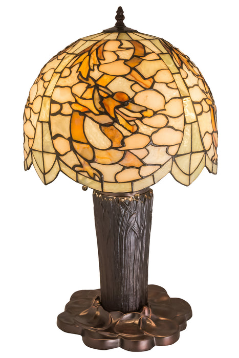 Meyda Tiffany 27567 Three Light Table Lamp, Brown