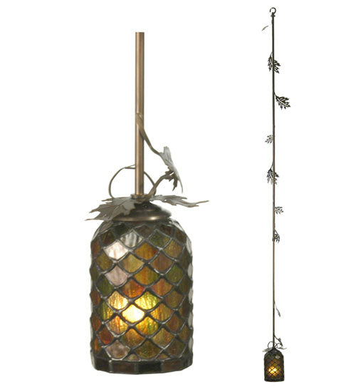 Meyda Tiffany 28736 One Light Mini Pendant, Antique Copper
