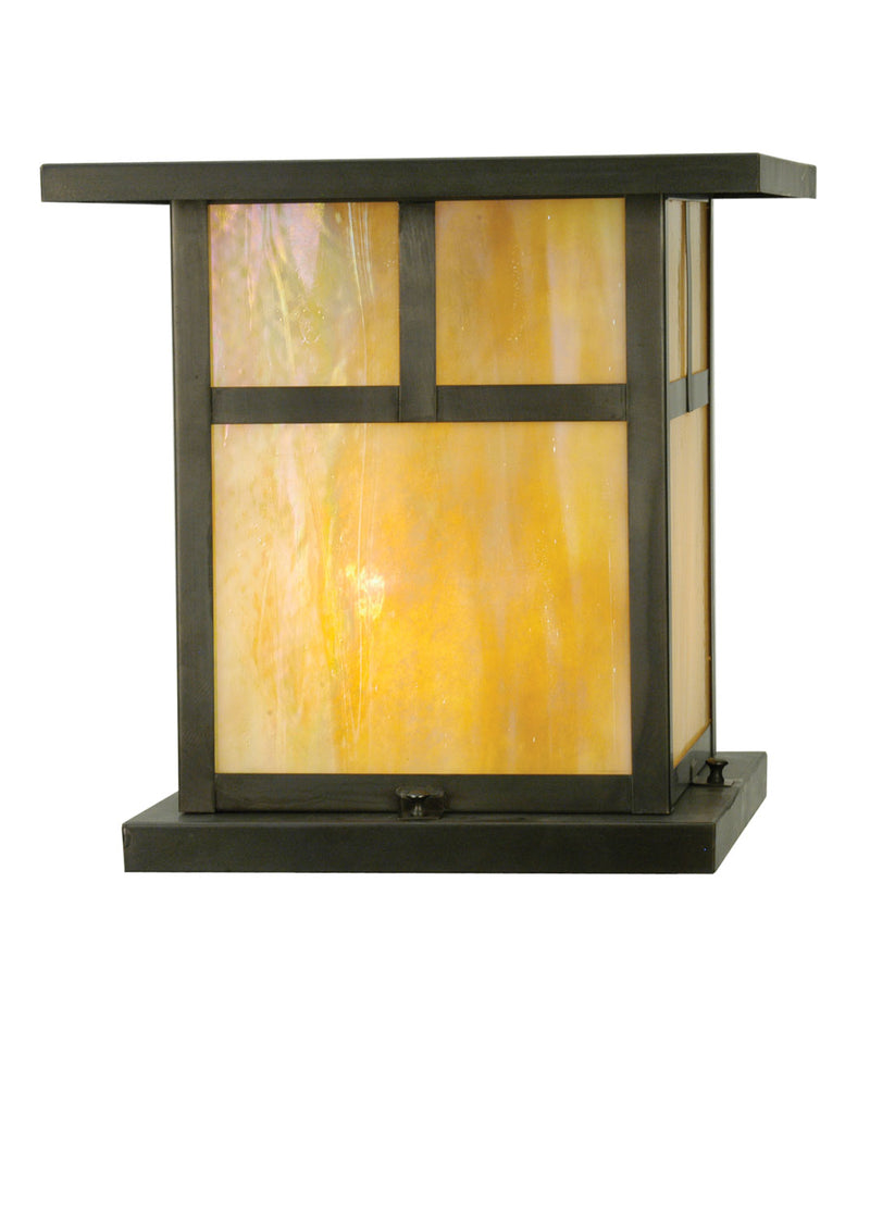 Meyda Tiffany 30319 Two Light Pier Mount, Craftsman Brown