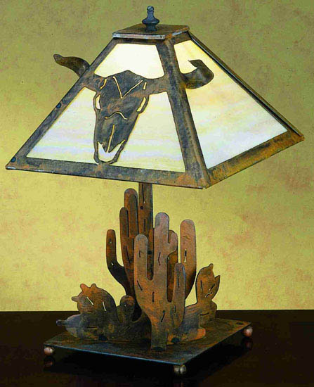 Meyda Tiffany 32511 One Light Table Lamp, Rust