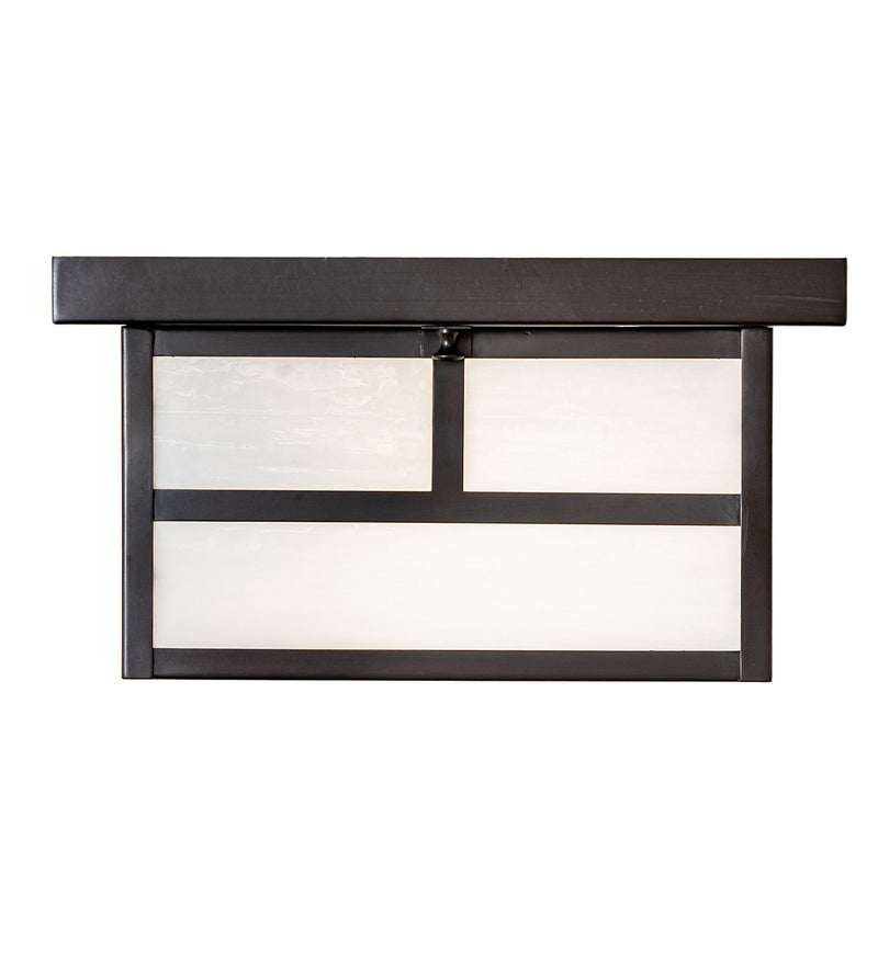 Meyda Tiffany 38558 Two Light Flushmount, Craftsman Brown