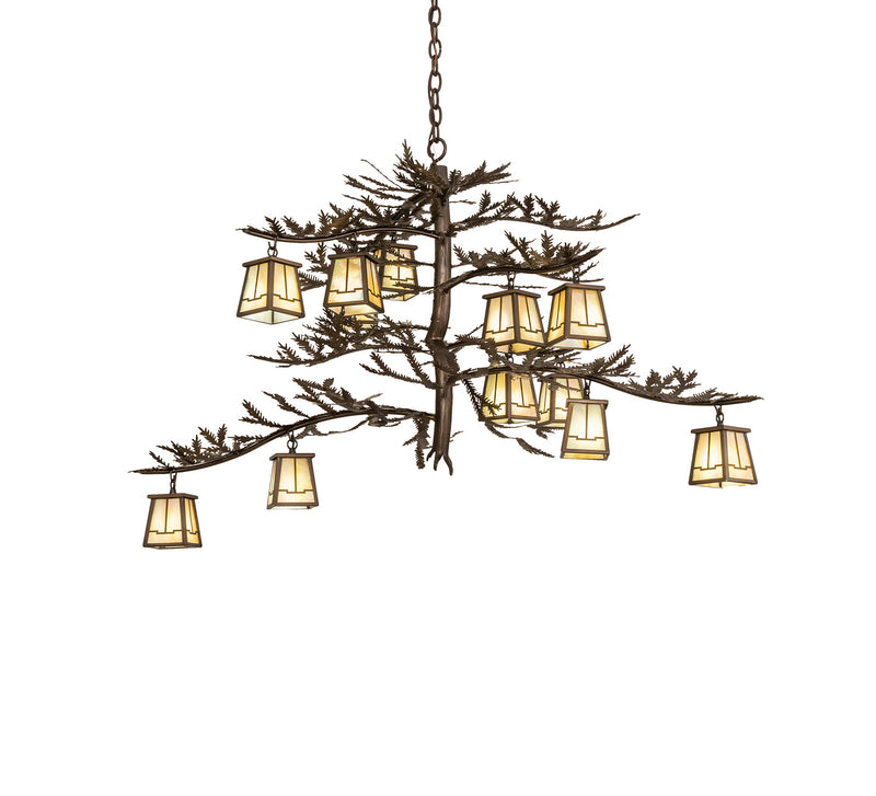 Meyda Tiffany 50914 12 Light Chandelier, Antique Copper