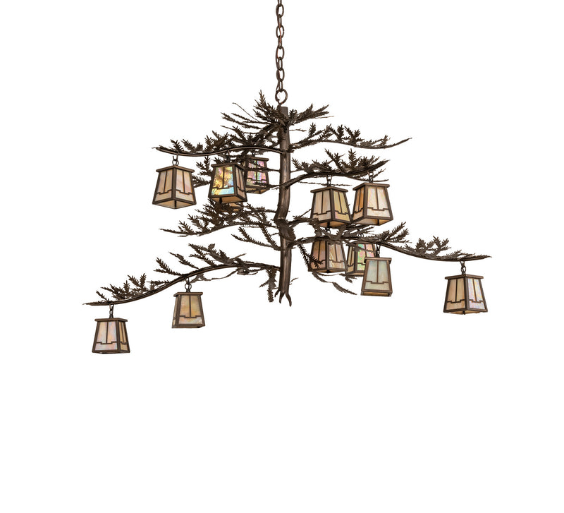 Meyda Tiffany 50914 12 Light Chandelier, Antique Copper