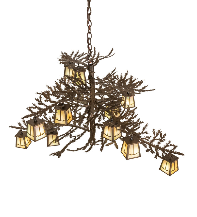 Meyda Tiffany 50914 12 Light Chandelier, Antique Copper