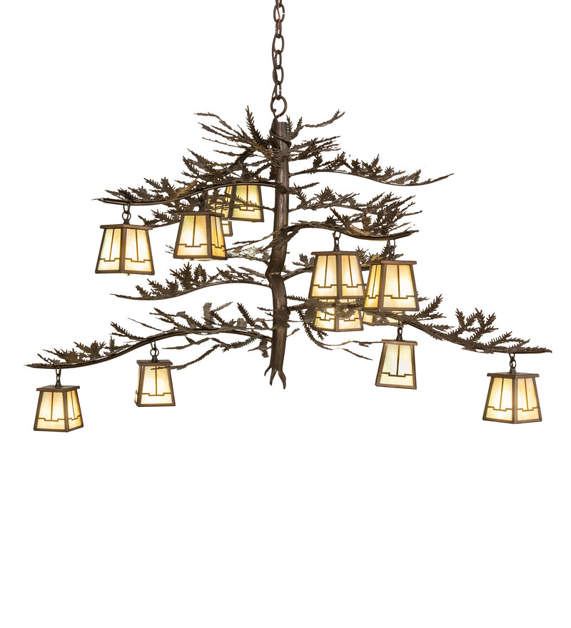 Meyda Tiffany 50914 12 Light Chandelier, Antique Copper