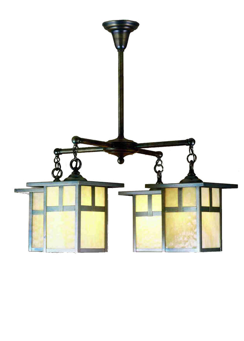 Meyda Tiffany 51763 Four Light Chandelier, Rust