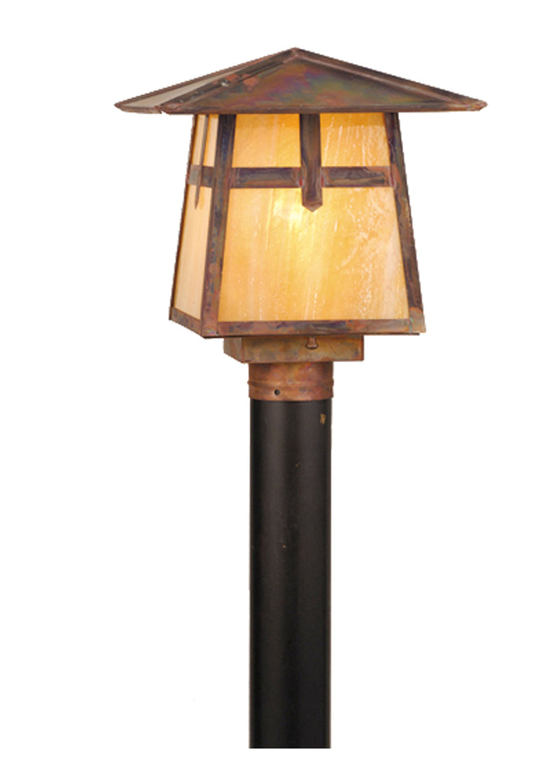 Meyda Tiffany 54678 One Light Post Mount, Vintage Copper