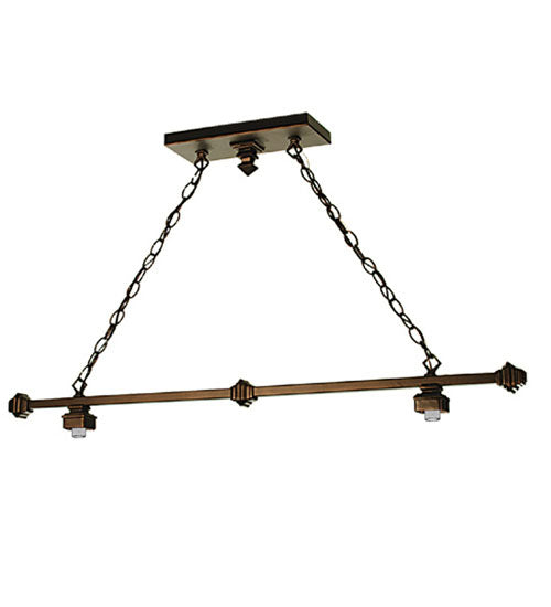 Meyda Tiffany 66238 Two Light Island Pendant, Mahogany Bronze