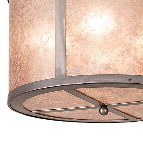 Meyda Tiffany 68316 Four Light Pendant, Industrial Steel