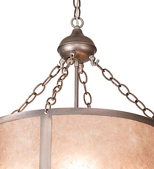 Meyda Tiffany 68316 Four Light Pendant, Industrial Steel