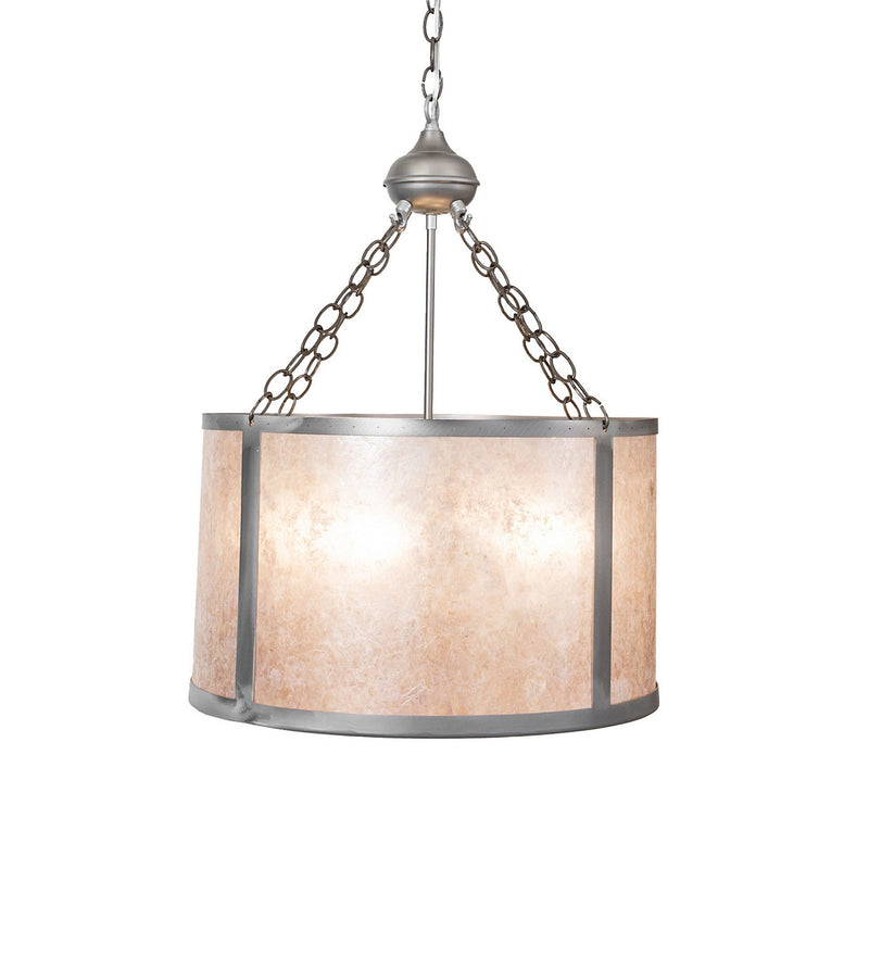 Meyda Tiffany 68316 Four Light Pendant, Industrial Steel