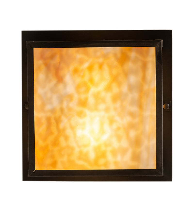 Meyda Tiffany 70050 Two Light Flushmount, Craftsman Brown