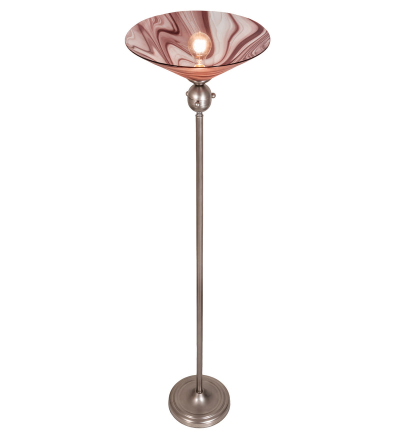 Meyda Tiffany 70846 One Light Torchiere, Nickel