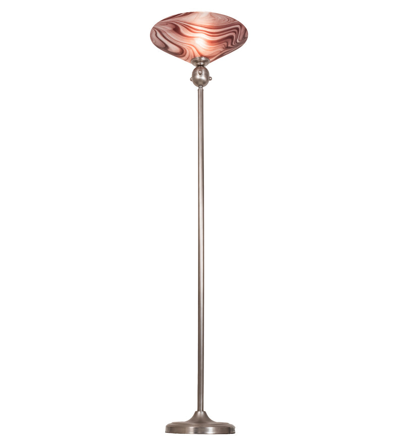 Meyda Tiffany 70846 One Light Torchiere, Nickel
